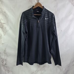 Nike Tiger Woods Quarter Zip Mens Large Fleece Pullover Shirt Sweater HTF RARE